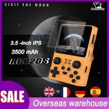 POWKIDDY Nuovo gioco portatile RGB20S Console doppia scheda Sistema open source retrò RK3326 Schermo IPS 4:3 da 3,5 pollici 20000 giochi integrati