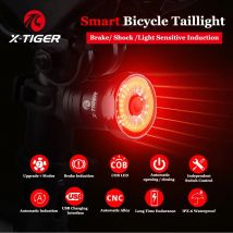 X-TIGER tylne światło rowerowe inteligentne światło z czujnością hamulca Tylne światło rowerowe IPX6