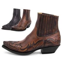 2023 Western-Cowboystiefel für Männer und Frauen, Größe 35–48, Stickerei-Design, spitze Schuhe, Herren-Stiefeletten, Unisex-Lederstiefel