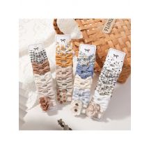 RAINBOW BOWS 20Pcs High Quality Handmade Hair Clips Cotton Safe Hairpins Fresh Printed Fabric Girls Hair Accessories Barrette