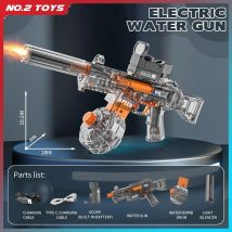 Große Kapazität automatische Wasser aufnahme Wasser pistole Spielzeug für Kinder elektrische Wasser pistole mit Lichtern im Freien Strand Eltern-Kind-Spiel