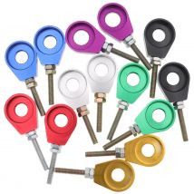 12mm/15mm M6 Bunte Hinterrad Achse Loch Kette Spanner Teller für Pit Pro Trail Quad Dirt bike ATV