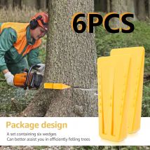 6Pcs Fällkeile Kunststoff Kettensäge Zubehör Keile Tragen Beständig Baum Sicherheit Schneiden Keil Protokollierung Liefert Für Bäume Holz