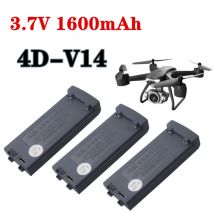 Verbesserte 1S 3,7 V 1600mah Lipo Batterie Für 4D-V14 4DV14 RC Quadcopter Hubschrauber Zubehör Drone Ersatzteile 3,7 V Batterie