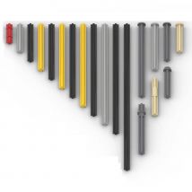 High-Tech-Teile, 20 Teile/los, MOC-Kreuzachsen, Bausteine, Zubehör, kompatibel mit Lego-Teilen 6587/24316/15462/3737/3706