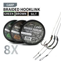 Karpfen-Angelhaken-Link für fertig gebundene Karpfen-Rigs Hair Chod Zig Rigs Boilies Carp Rig Kit Terminal Tackle UN-beschichtetes Hooklink