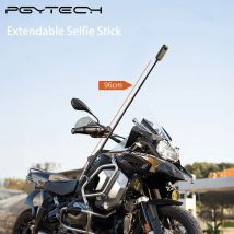 PGYTECH 96 cm ausziehbarer Selfie-Stick, Motorradhalterungen, Standard-1/4-Schnittstelle, Aluminiumlegierung für Insta360-Actionkameras