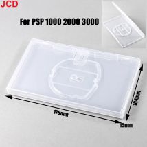 JCD 1pc Plastic Transparent Storage Shell Case Cover For PSP 1000 2000 3000 UMD Protective Box Game Disc Shell Protective Box ﻿