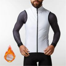 Hot Winter Cycling Kit Thermo Fleece Langarm Basis schicht ärmellose Weste Fahrrad bekleidung