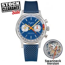 Zegarek Sugess Pilot z mechanizmem mewy Zegarek na rękę Swanneck Mechaniczny chronograf Szafirowy kryształ Military Limited Racing 1963