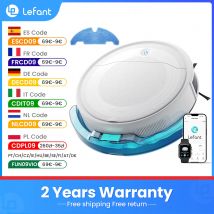 LEFANT M310 Ultra Aspiradora robot y fregona, succión de 6000 Pa, navegación ToF con sensor PSD de 190°, autonomía de 170 minutos, compatible con APP/Alexa, ideal para pelo de animales y suelos duros.
