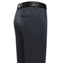 Frühling Sommer männer Hosen Stretch Solid Black Smart Casual männer Hosen Büro Schnell Trocknend Kleid Hosen Stretch Gerade hosen