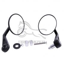 Espejos universales para manillar de motocicleta, mango de espejo retrovisor redondo para Kawasaki, Honda, Suzuki, Yamaha, 7/8 ", 22mm