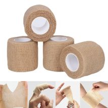 5 pezzi di benda adesiva medica elastica traspirante sportiva nastro autoadesivo proteggere il polso palmo dito caviglia animali domestici sicurezza delle gambe