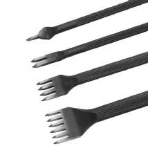 WUTA 1 Piece Diamond Point Black Pricking Iron Leather Chisel Leather Craft Hole Punch Tools Stitching Tools 3/4mm Available