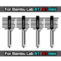 Hotend dla Bambu Lab A1 mini Assembly Hotend Kit 0.2 0.4 0.6 0.8MM Wymienna dysza do drukarki 3D Bamboo Lab A1/A1 mini