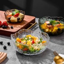 Japanische Glasschüssel, exquisites, hochwertiges Geschirr, für Zuhause, Suppenschüssel, Dessert, Obst, Gerichte, Salatschüssel, Küchenzubehör