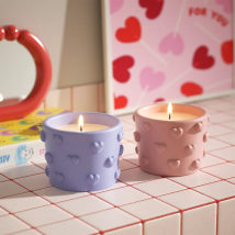 Nicole Verträumte Blase Herz Kerze Glas Beton Silikon Form DIY Kerze Gefäß Gips Form Valentinstag Home Dekoration