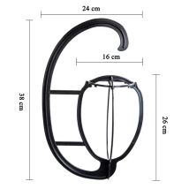 Zusammenklappbarer tragbarer Perückenständer zum Aufhängen von Haaren, Design-Werkzeug für Perücken-Styling und Hut-Display – speicherfreundlich