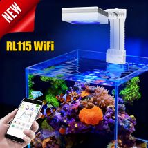 Newest PopBloom RL115 WiFi Reef Aquarium Light, Professional Marine Aquarium LED Lamp for SPS/LPS Corals Saltwater Fish Tank LED