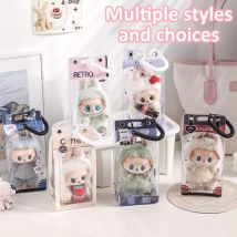 8 Stile transparente staubdichte Aufbewahrungstasche aus PVC mit elastischem Lanyard für LABUBU Zubehör Spielzeug-Display-Aufbewahrungsbox