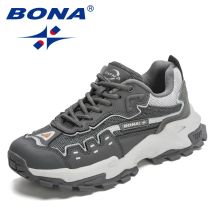 Bona neue Designer Action Leder Laufschuhe Männer Turnschuhe Sportschuhe Athletic Walking Jogging Schuhe Mann Trainer