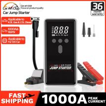 1000A Avviatore di emergenza per auto Accumulatori e caricabatterie di riserva Portatile 150PSI Pompa di aria Batteria per auto Booster di emergenza Dispositivo di avviamento Avviamento per auto
