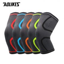 AOLIKES 1PCS Fitness Laufen Radfahren Knie Unterstützung Hosenträger Elastische Nylon Sport Kompression Knie Pad Hülse Für Basketball