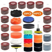 Tampone per lucidatura per auto Kit di tamponi in spugna Kit tampone in schiuma Lucidatrice Tamponi per cera per lucidatura per auto a motore per auto