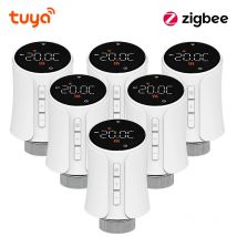 Tuya Smart Wifi/ZigBee Thermostatventil TRV Programmierbare App Ferntemperaturregler mit Alexa Google Home
