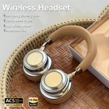 Bluetooth 5.4 Metall Retro Headset Sport drehbar 0,018s Gaming-Kopfhörer mit geringer Latenz Hifi Stereo AUX Wired Mode Button Ohrhörer