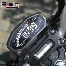 Motorrad Universal LED LCD Tachometer digitale Hintergrund beleuchtung Kilometer zähler für, 4 Zylinder Geschwindigkeit messer Drehzahl messer Motorrad