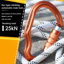 CLIWIZ Arrampicata HMS Moschettone da arrampicata all'aperto Jungle Traverse Ganci di sicurezza autobloccanti Attrezzatura da arrampicata Corda per legare Corda Master Lock