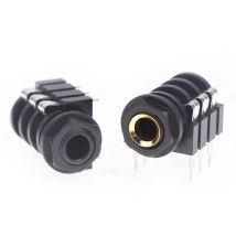 5 pz 1/4 Jack femmina 6.35mm Jack Stereo 1/4 pollici chitarra pedale ingresso presa Jack montaggio PCB 6 Pin ingresso Jack connettore