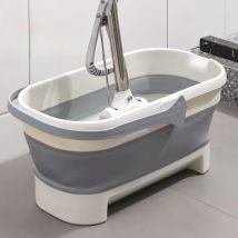 Tragbarer Mopp eimer Camping Falt schaufel mit Griff platzsparendes Waschbecken zusammen klappbare Eimer Badrein igungs werkzeug