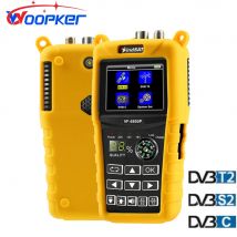 Woopker VF 6800P Satellite Finder DVB-T2 DVB-S2 DVB-C MPEG4 Misuratore satellitare digitale LCD HD da 2,4 pollici per sintonizzatore TV