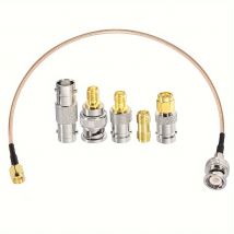 Cavo SMA maschio a BNC maschio 20CM + 5 pezzi Kit adattatore coassiale RF Cavo SMA a BNC Kit cavo adattatore SMA BNC per applicazioni/antenna RF