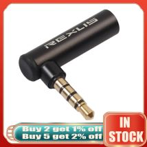 REXUS 90 Grad Right angle 3,5mm Männlichen Zu Weiblichen Audio Konverter Adapter Stecker L Typ Stereo Kopfhörer Mikrofon Jack stecker