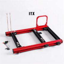 Plataforma de prueba de Overclocking para placa base ITX pequeña, carcasa de PC de aleación de aluminio de marco abierto DIY, chasis ITX de computadora