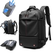 Mochila de compresión al vacío para hombre, bolsa de viaje para ordenador portátil de 17 pulgadas, de gran capacidad, para negocios y escuela
