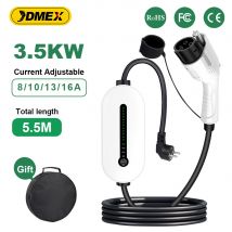 JDMEX 3,5 kW EV-Ladegerät, tragbar, Typ 1, mit APP-Steuerung, 16 A SAE, J1772, 1-Phasen-EVSE-Ladebox, 5 m Kabelsatz, Aufladen für EV-Autos