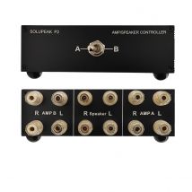 2-weg amp verstärker/lautsprecher lautsprecher selector switch box, stereo audio eingang signal