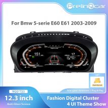 Cruscotto digitale da 12.3 '' per BMW Serie 5 E60 E61 E63 E64 2003 4 5 6 7 8 9 anni Ccc Cic Snelheidsmeter Virtuele Cockpit Voor