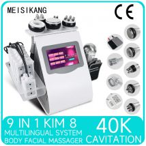 MEISIKANG 9 in 1 40K cavitazione ultrasuoni KIM8 massaggio per la perdita di peso Ems macchina per modellare il corpo massaggiatore anticellulite terapia ultrasuoni macchinari dimagrimento