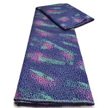 Modischer Jacquard-Brokat-Spitzenstoff, 2025, 5 Yards, nigerianischer französischer Tüll-Spitzenstoff zum Nähen von afrikanischen Hochzeitskleidern