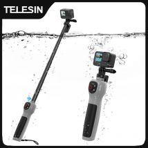 TELESIN Underwater Selfie Stick Waterproof Diving Extendable Selfie Stick Wireless Remote Control For Gopro Hero 8 9 10 11 12 13