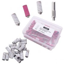 51pcs mini nail drill bit nail bits drill Mandrel bit for nails 3mm Sanding Bands