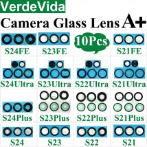 10set Zurück Kamera Glas für Samsung Galaxy S24 S22 S21 Ultra S23 Plus S23Fe S22Ultra S24Ultra Hinten Kamera objektiv Aufkleber Kleber