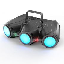 Datewink 30W RGBW LED Bühnenlicht Dreiköpfiger Luftschiff Projektor Mustereffektlicht DMX für DJ Disco Party Hochzeit Bar Weihnachten