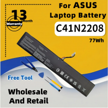 FRLESUI C41N2208 Batteria ad alta capacità da 74 Wh 77,4 Wh per ASUS ROG ALLY Gaming serie portatile di RC71L/PC71L Tutti gli strumenti gratuiti